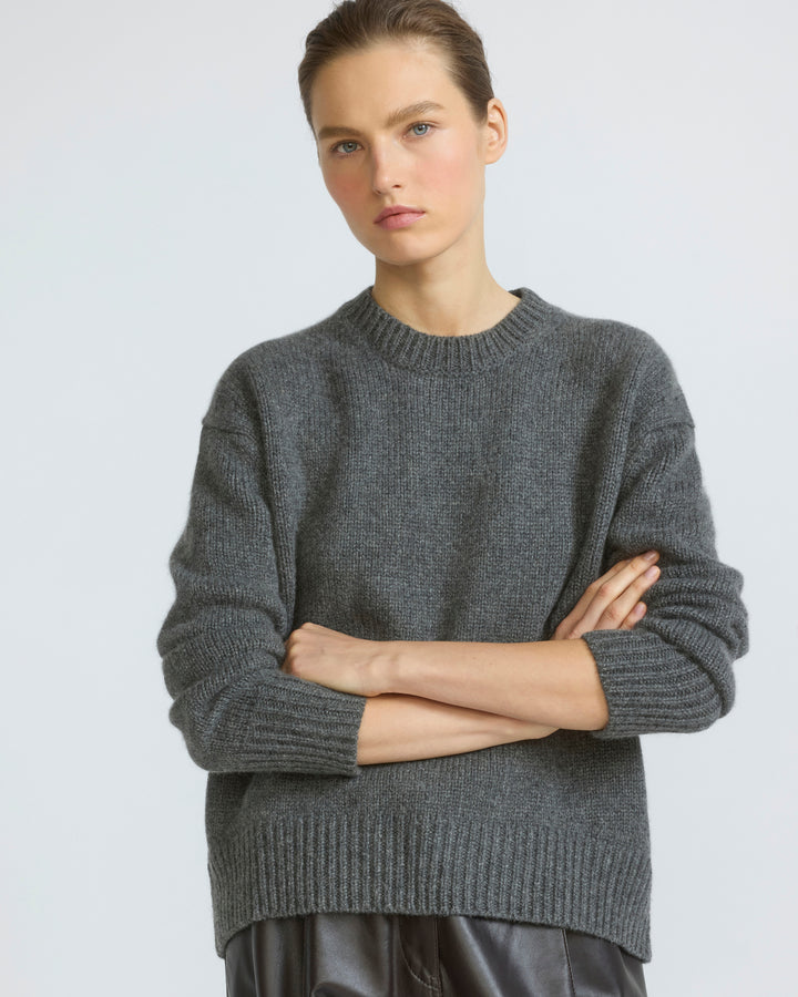 Pull col rond en maille 100% cachemire