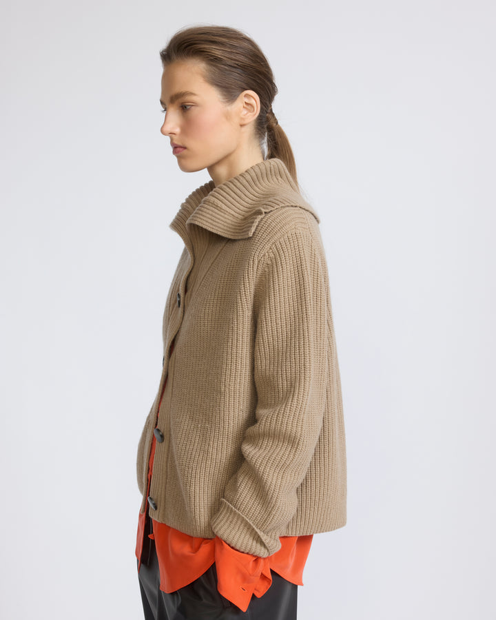 Cardigan col marin en maille