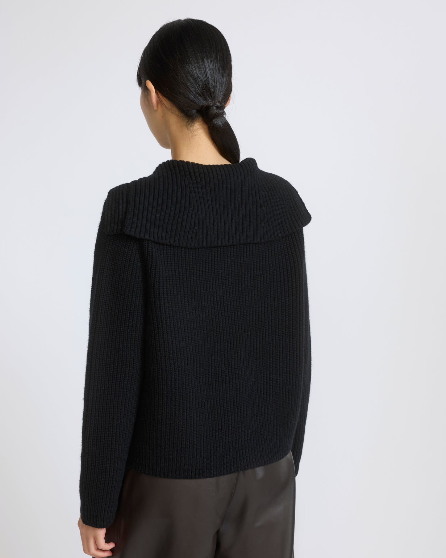 Cardigan col marin en maille