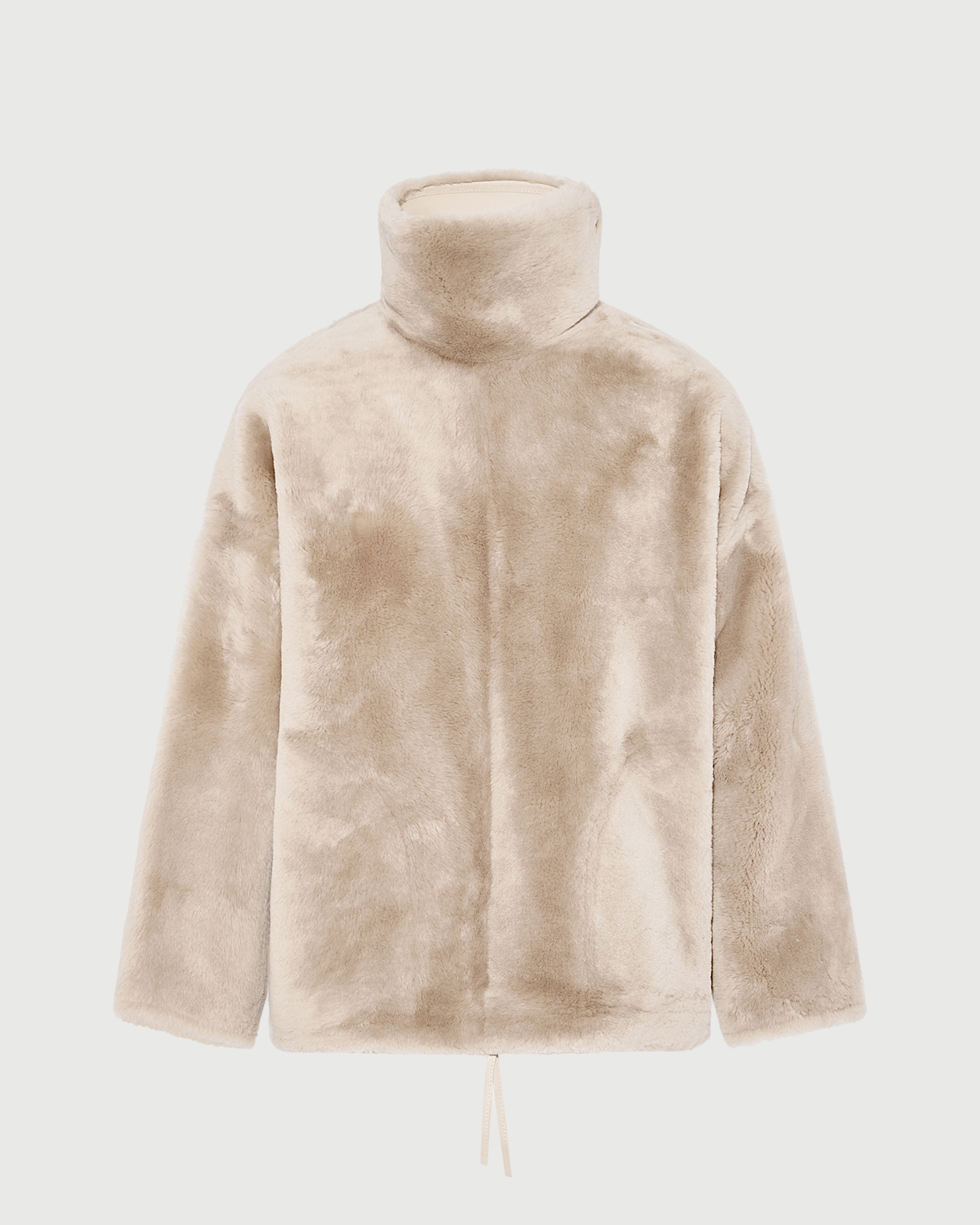 Sweat en peau lainée d'agneau- Yves Salomon - Nouvelle collection Automne Hiver