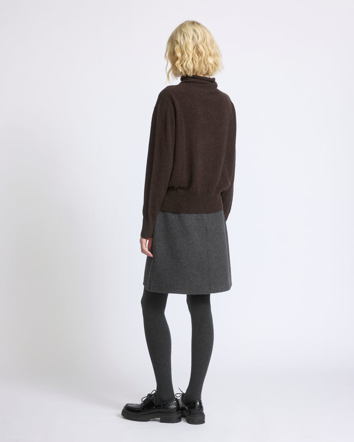 Jupe en lainage double face laine et cachemire - Yves Salomon - Nouvelle collection Automne Hiver