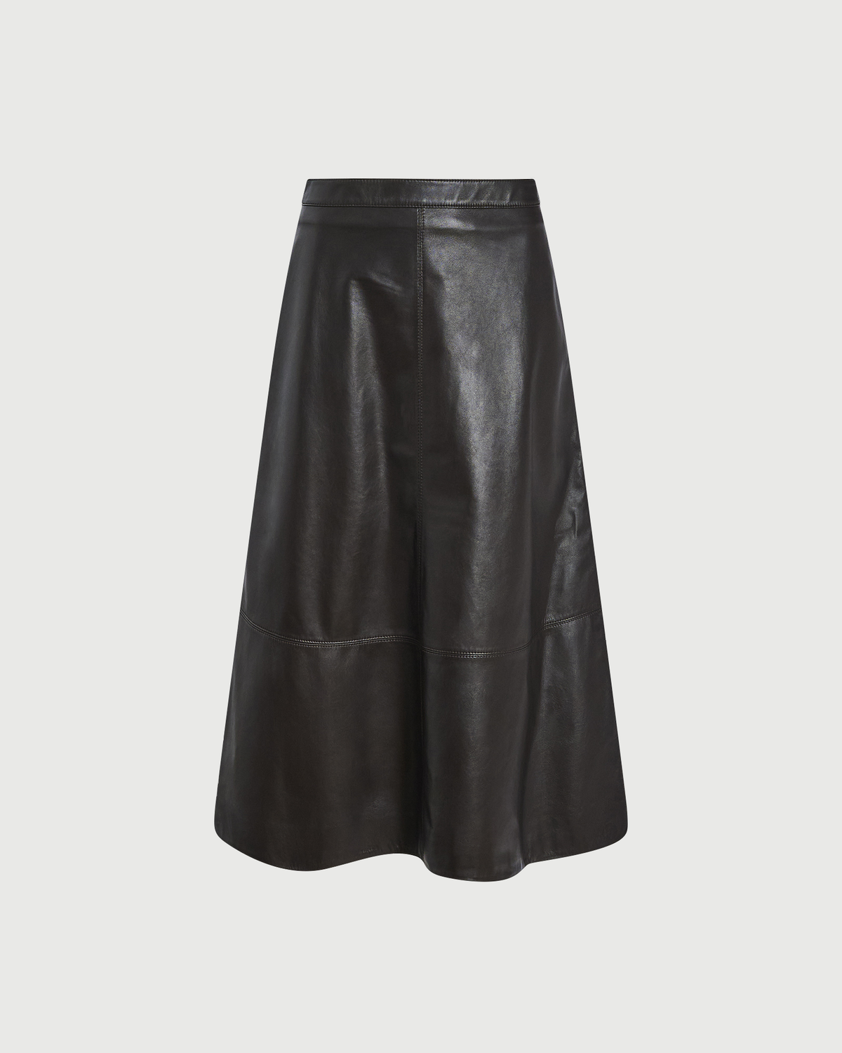 Jupe longue en cuir d'agneau- Yves Salomon - Nouvelle collection Automne Hiver