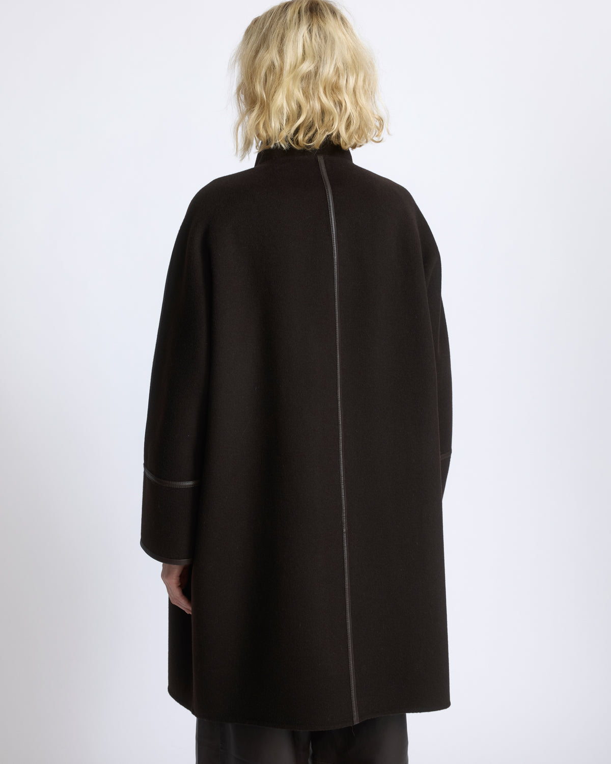 Manteau ample en lainage cachemire double face - Yves Salomon - Nouvelle collection Automne Hiver