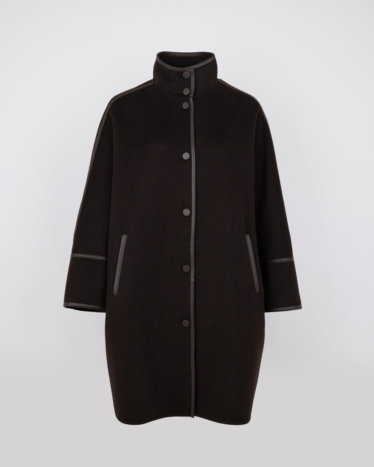 Manteau ample en lainage cachemire double face - Yves Salomon - Nouvelle collection Automne Hiver