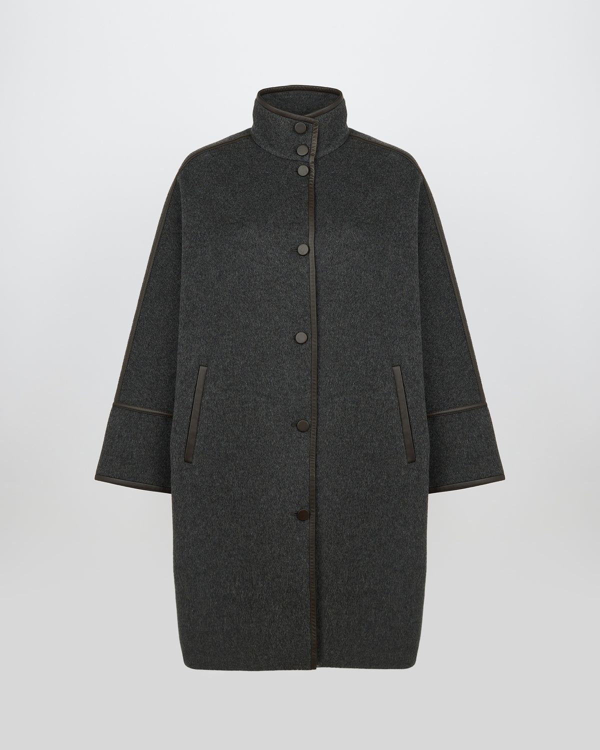 Manteau ample en lainage cachemire double face - Yves Salomon - Nouvelle collection Automne Hiver