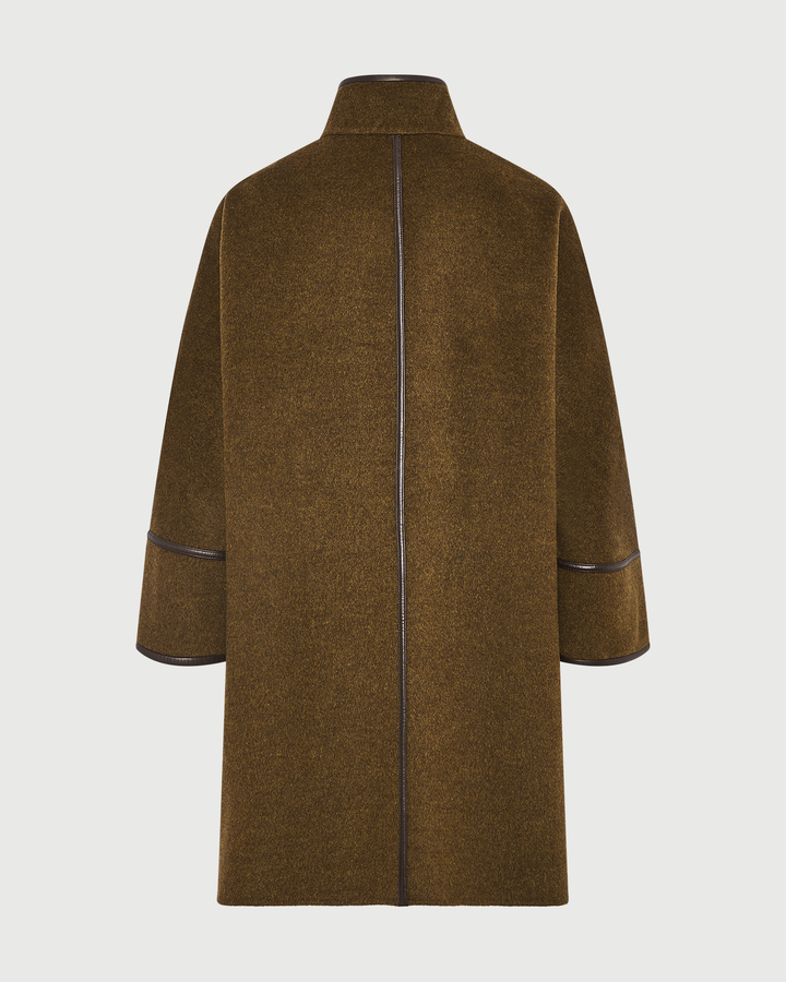 Manteau ample en lainage cachemire double face- Yves Salomon - Nouvelle collection Automne Hiver