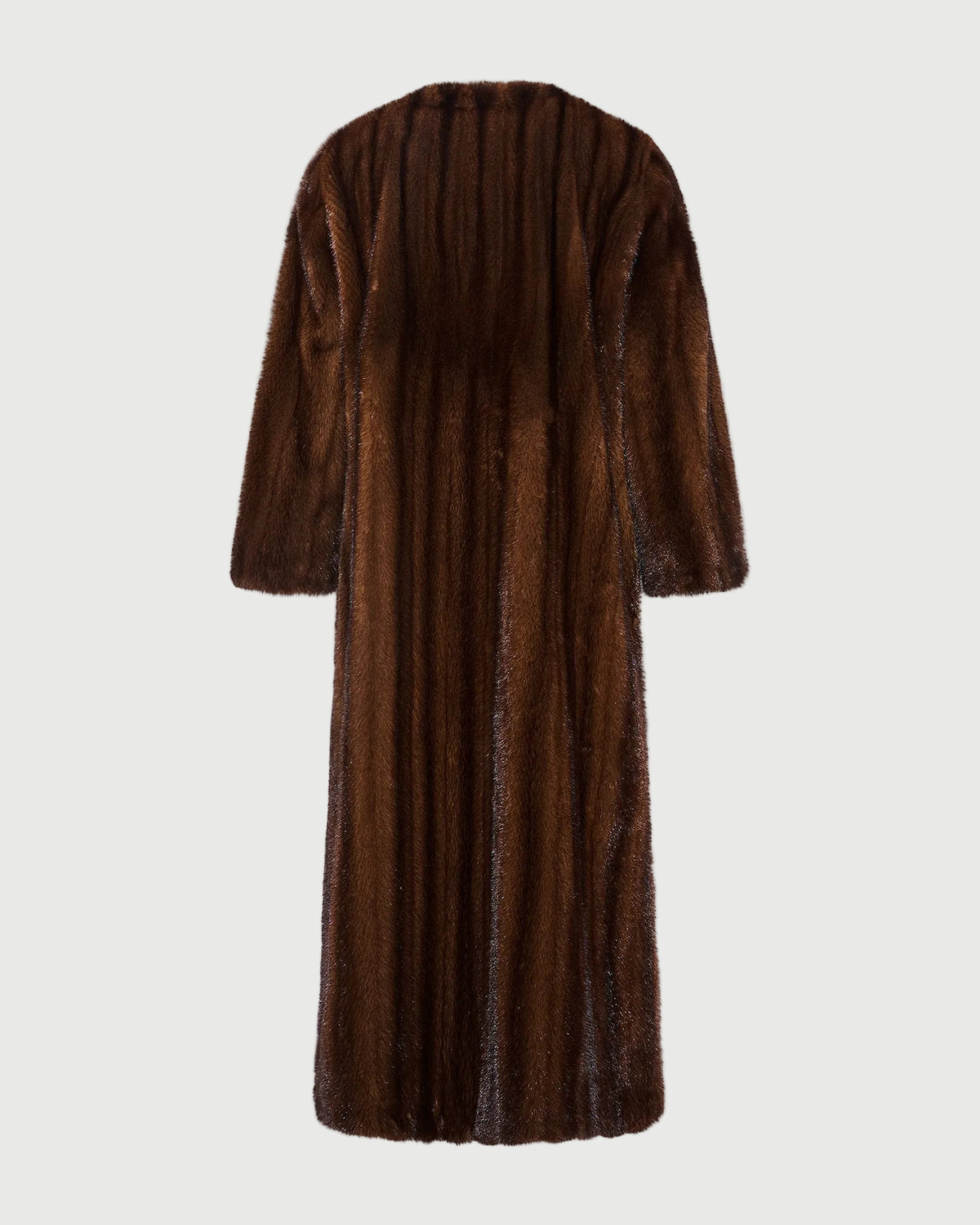 Maxi manteau en fourrure de vison long poil allongé