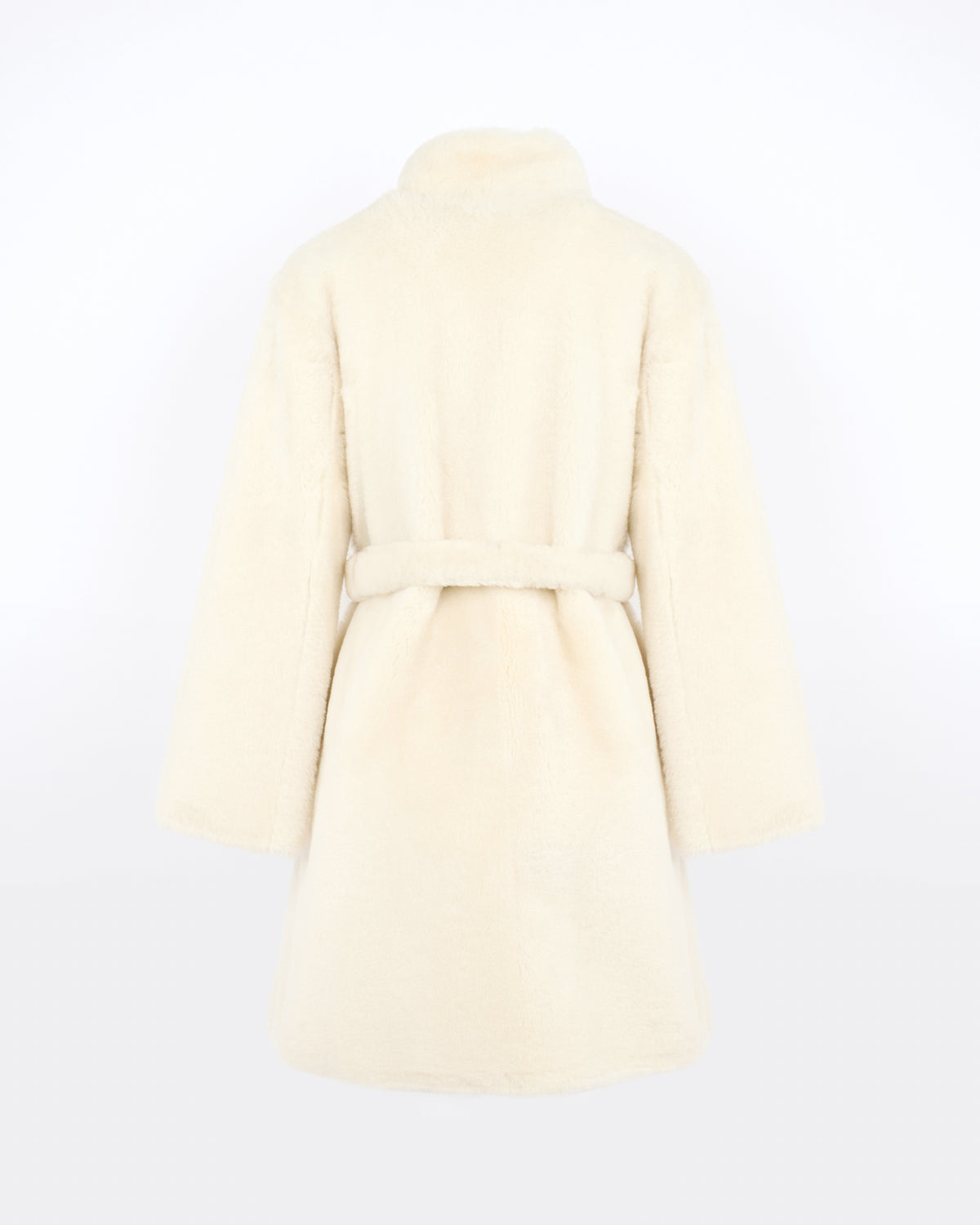 Manteau réversible en peau lainée d'agneau Mérinos raide - Yves Salomon - Nouvelle collection Automne Hiver