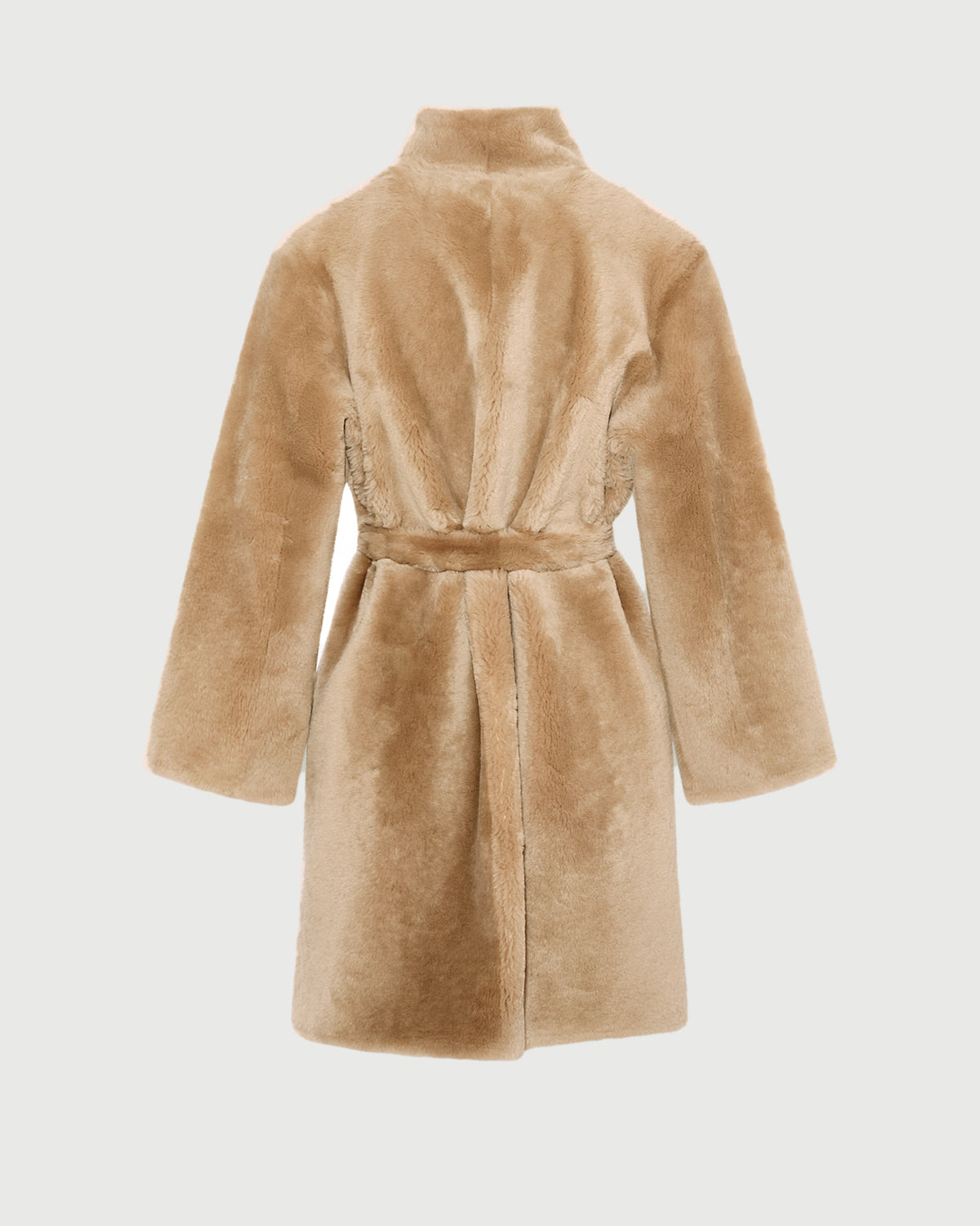Manteau réversible en peau lainée d'agneau Mérinos raide - Yves Salomon - Nouvelle collection Automne Hiver