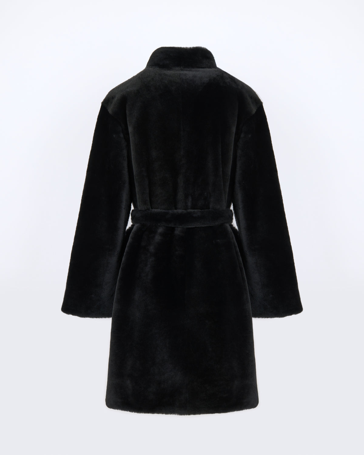 Manteau réversible en peau lainée d'agneau Mérinos raide - Yves Salomon - Nouvelle collection Automne Hiver