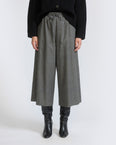 Jupe culotte en lainage cachemire coton