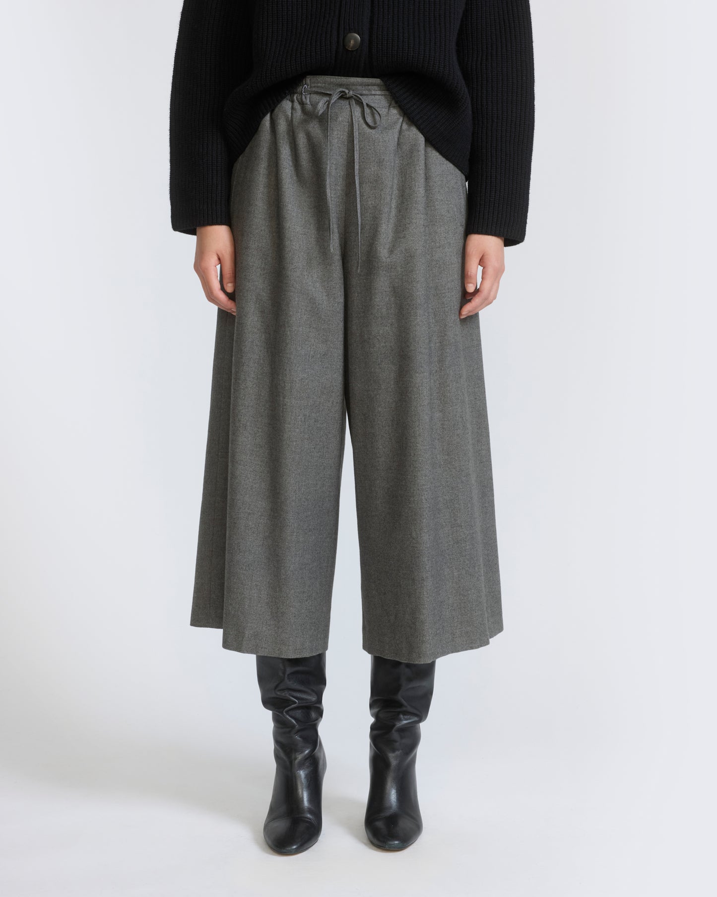 Jupe culotte en lainage cachemire coton