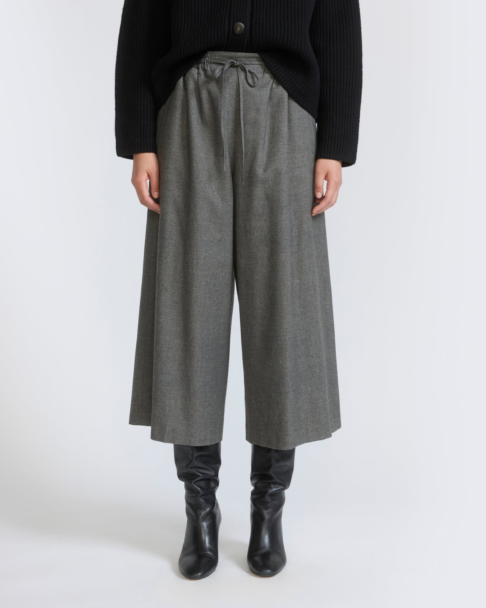Jupe culotte en lainage cachemire coton