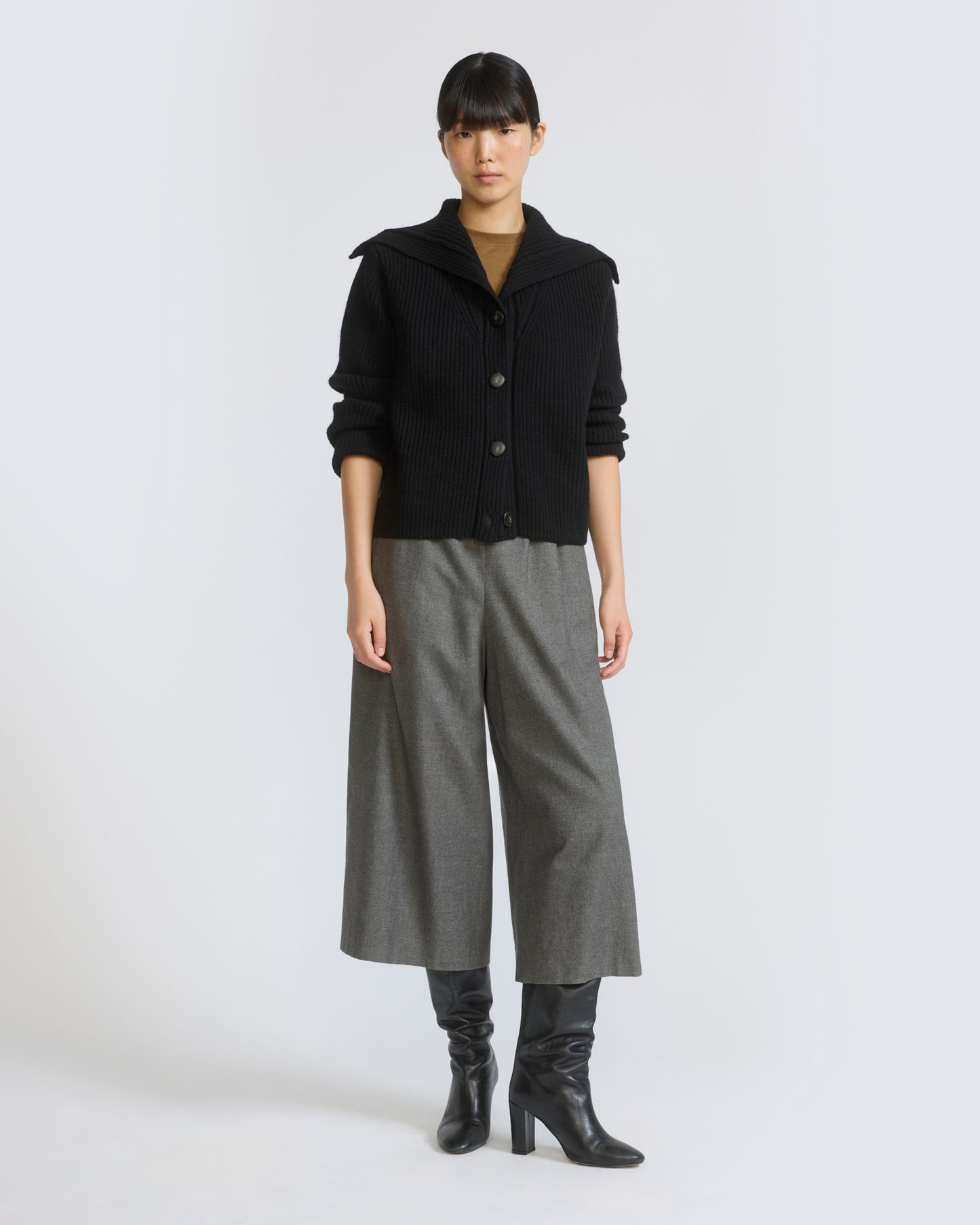 Jupe culotte en lainage cachemire coton