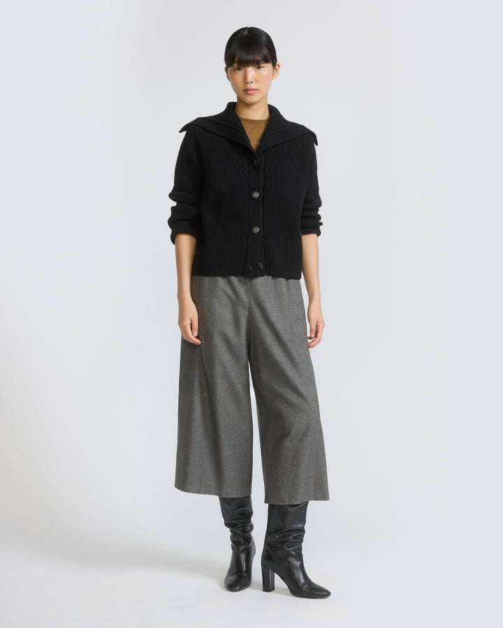 Jupe culotte en lainage cachemire coton
