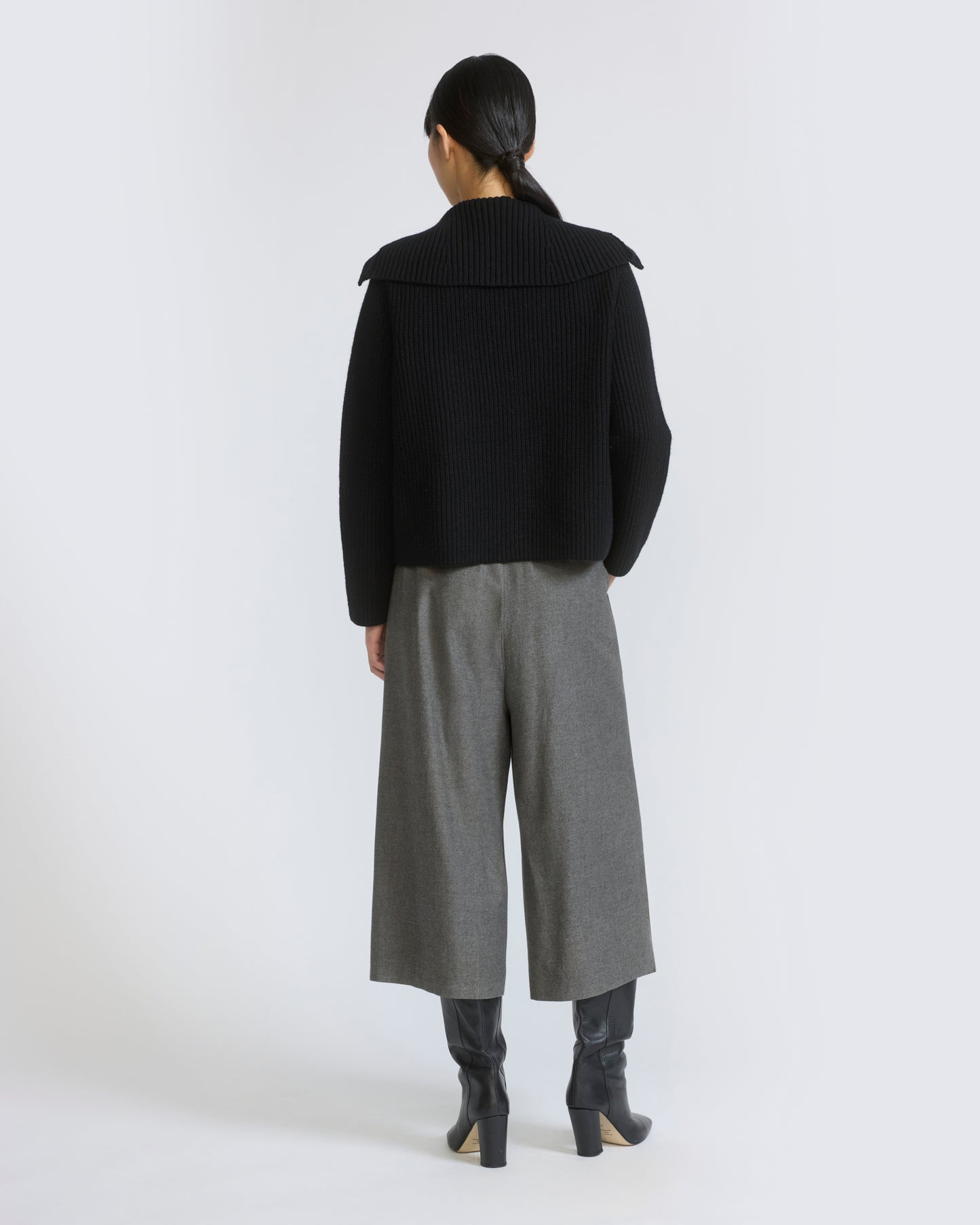 Jupe culotte en lainage cachemire coton
