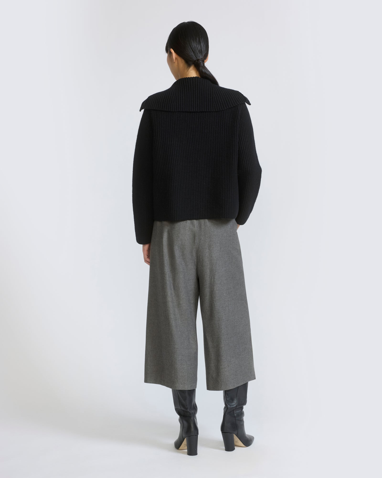 Jupe culotte en lainage cachemire coton