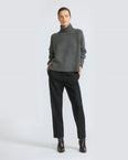 Pantalon tailleur en lainage