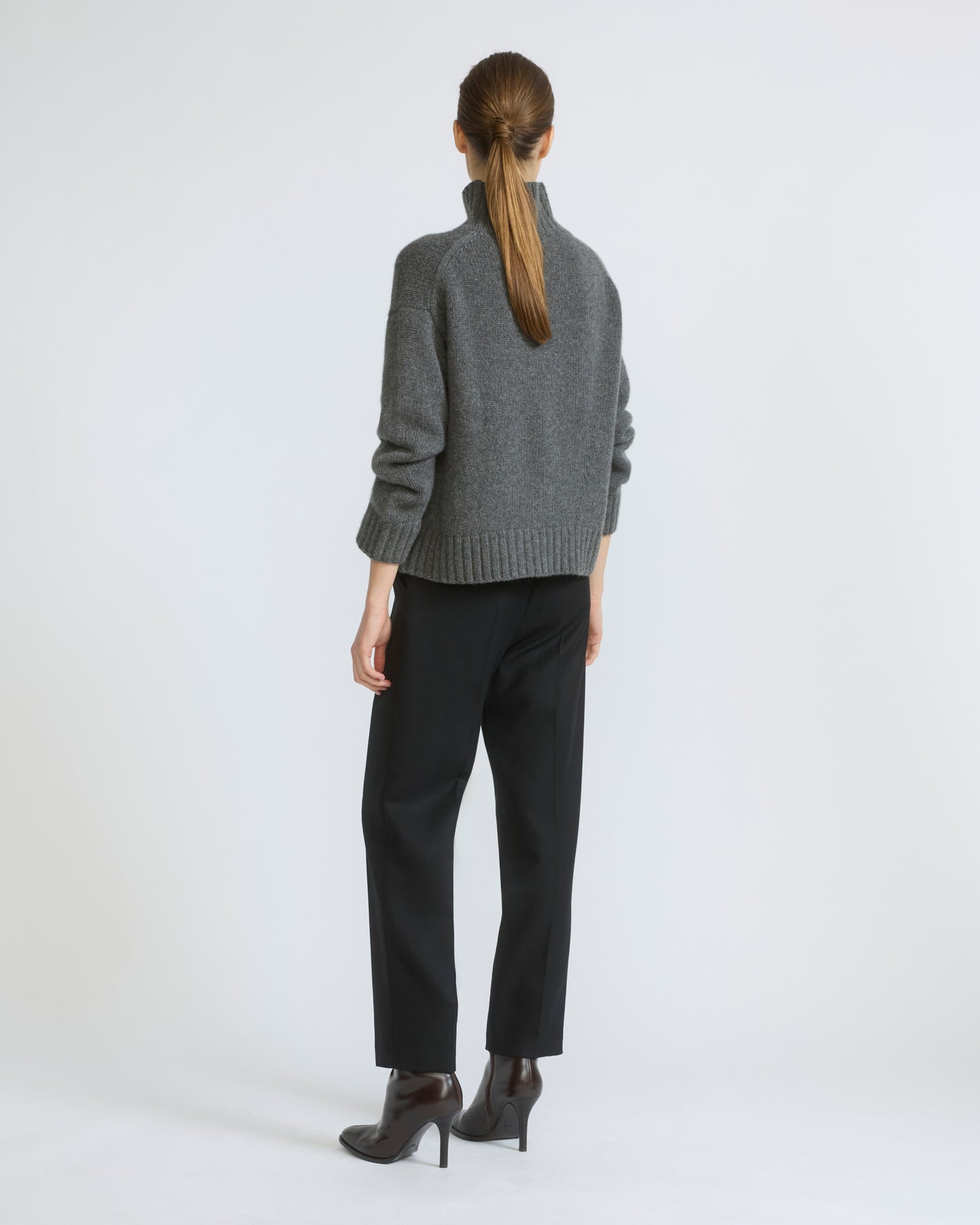 Pantalon tailleur en lainage
