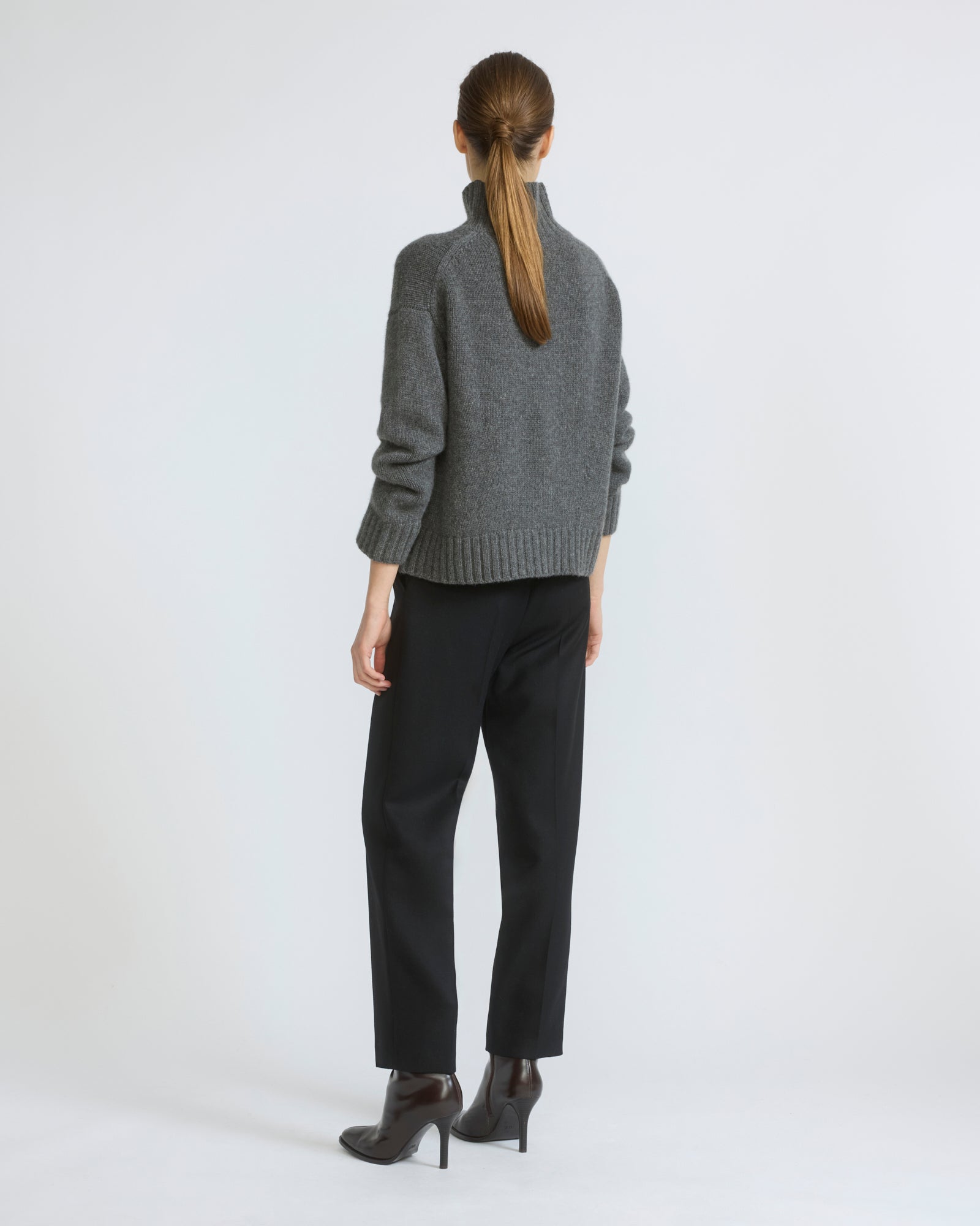 Pantalon tailleur en lainage