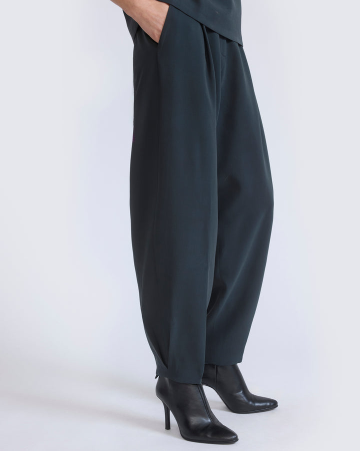 Pantalon boule en crêpe de soie