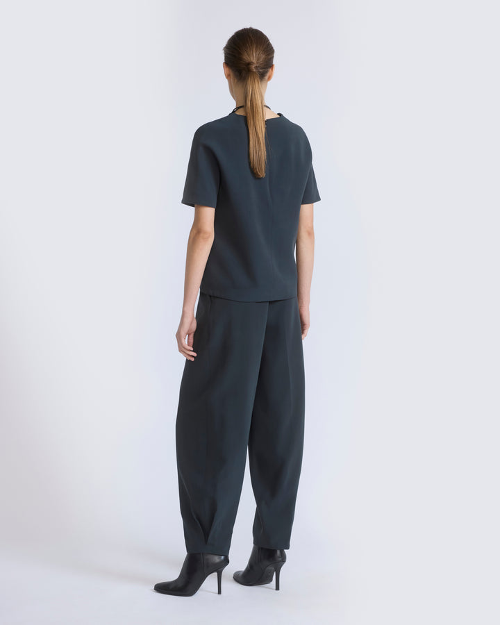 Pantalon boule en crêpe de soie