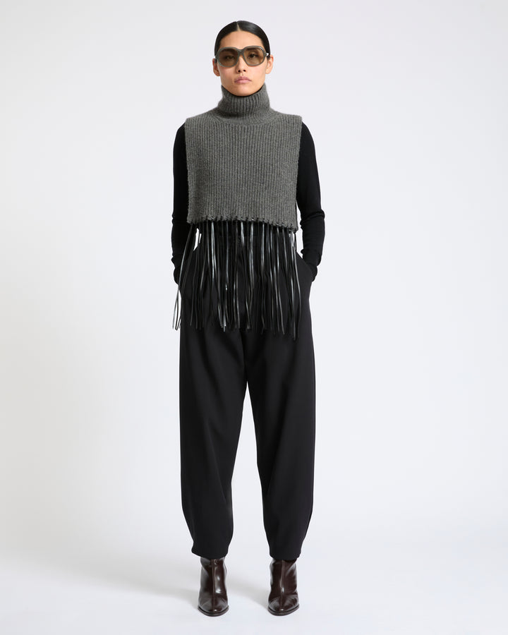 Pantalon boule en crêpe de soie- Yves Salomon - Nouvelle collection Automne Hiver