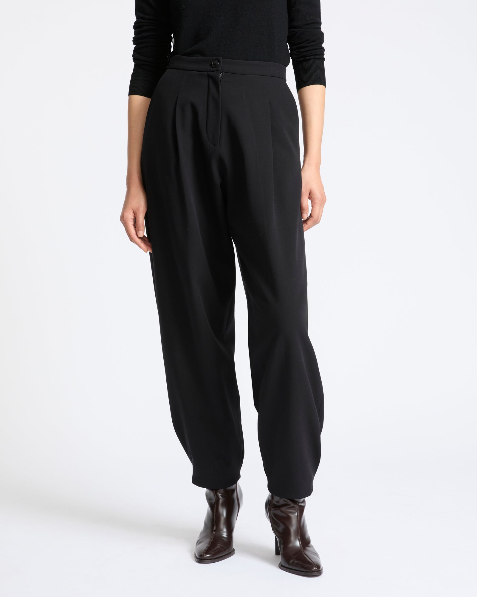 Pantalon boule en crêpe de soie- Yves Salomon - Nouvelle collection Automne Hiver
