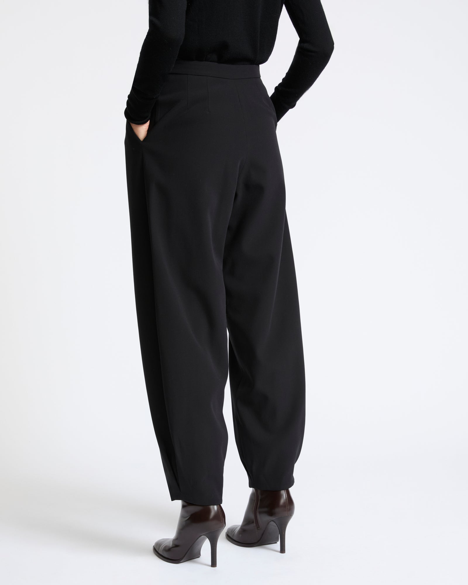 Pantalon boule en crêpe de soie- Yves Salomon - Nouvelle collection Automne Hiver
