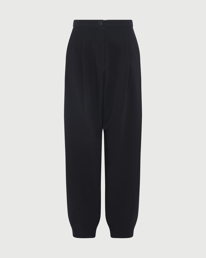 Pantalon boule en crêpe de soie