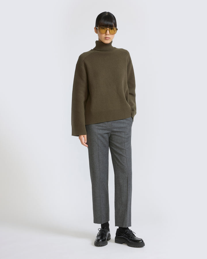 Pantalon tailleur en lainage cachemire Loro Piana