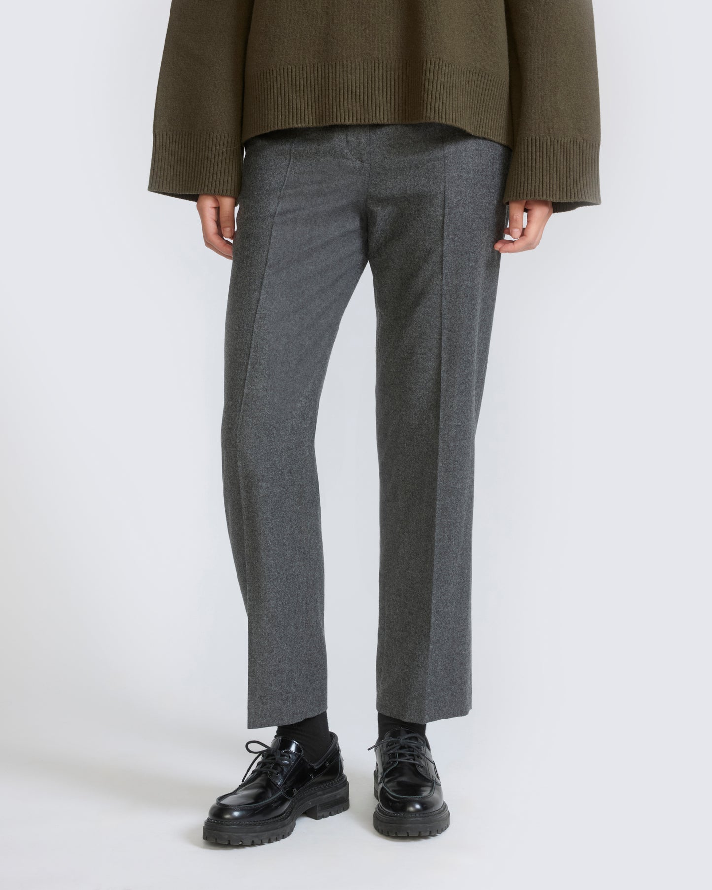 Pantalon tailleur en lainage cachemire Loro Piana