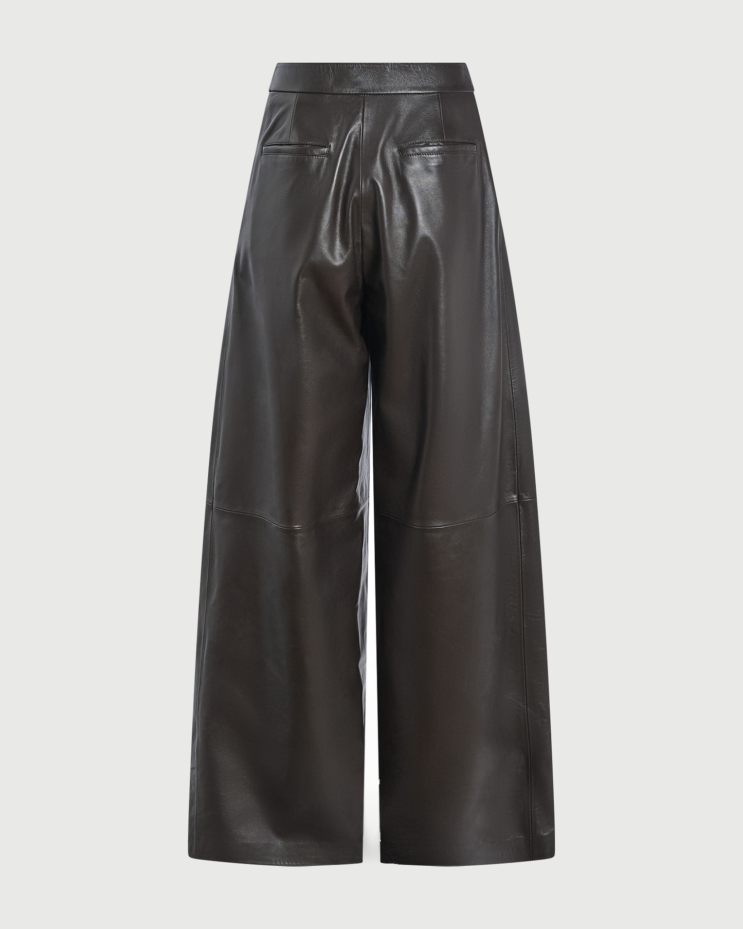 Pantalon large en cuir d'agneau- Yves Salomon - Nouvelle collection Automne Hiver