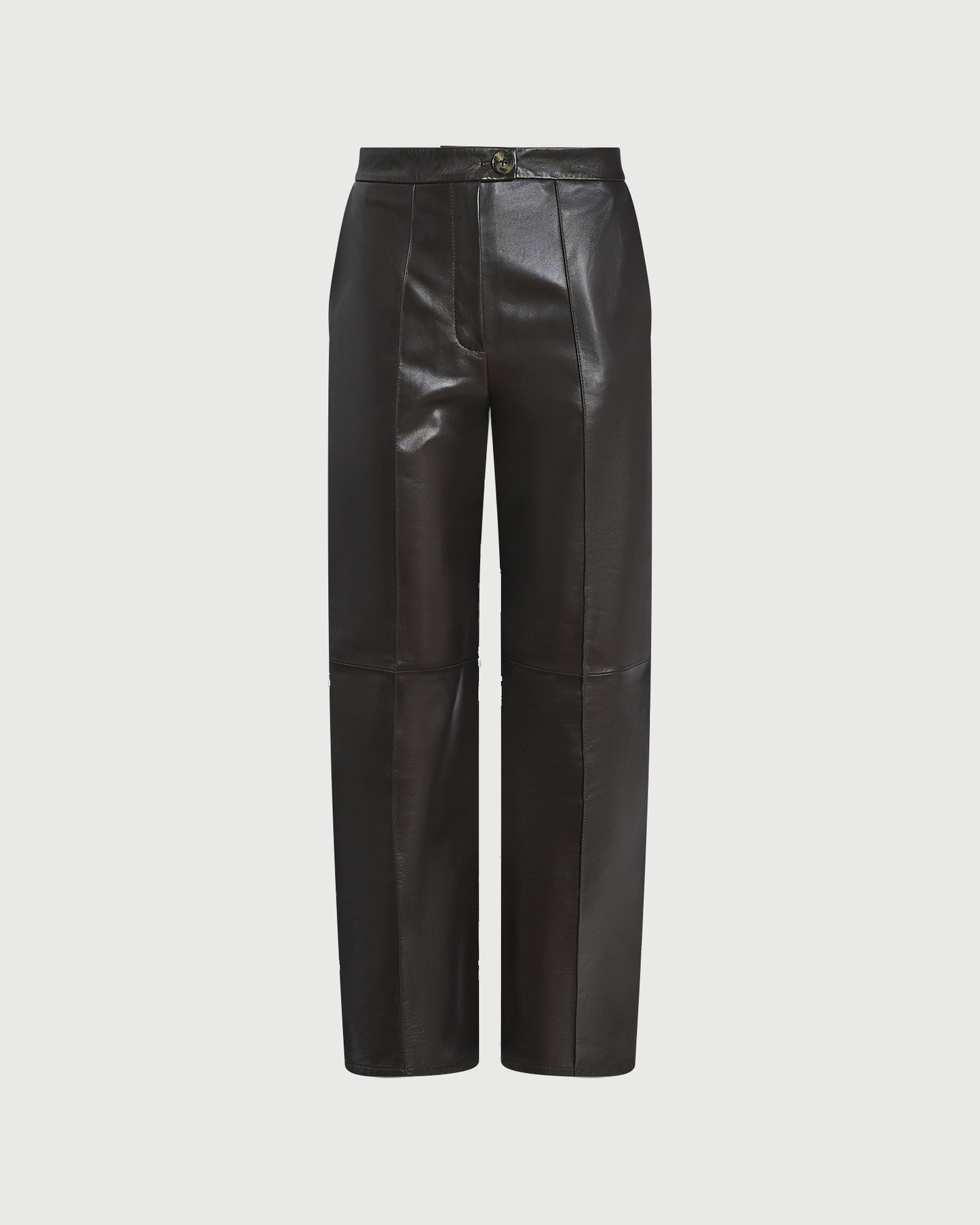 Pantalon tailleur en cuir d'agneau- Yves Salomon - Nouvelle collection Automne Hiver