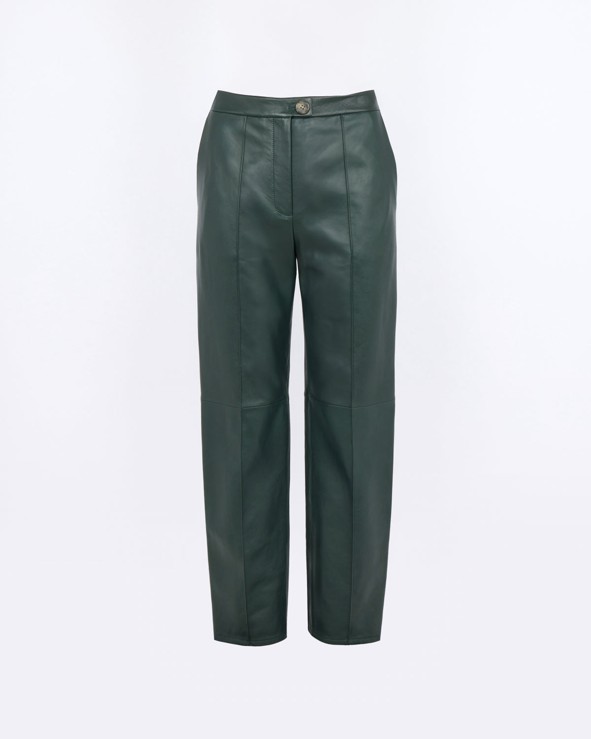 Pantalon tailleur en cuir d'agneau - Yves Salomon - Nouvelle collection Automne Hiver