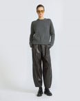 Pantalon boule en cuir d'agneau