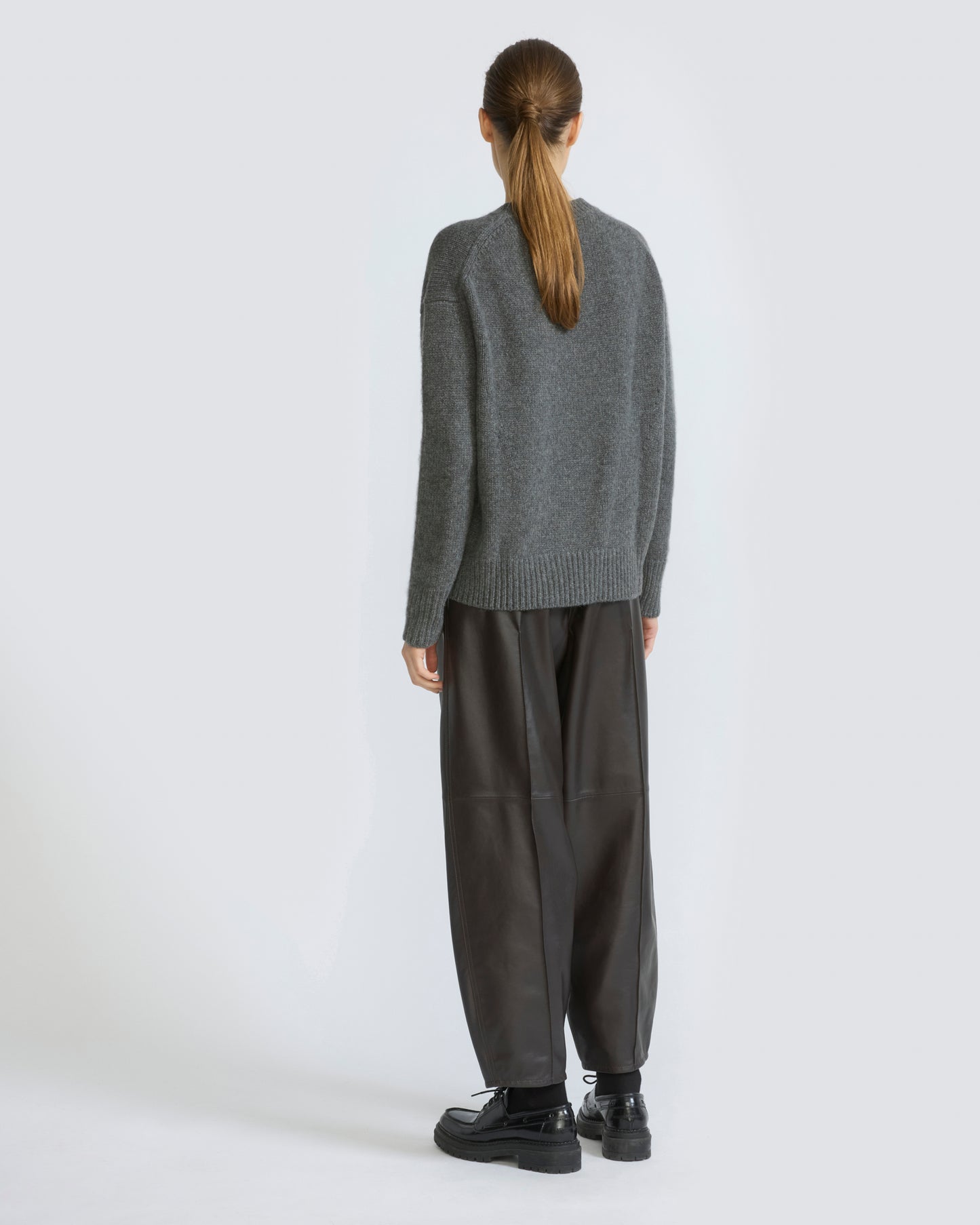 Pantalon boule en cuir d'agneau