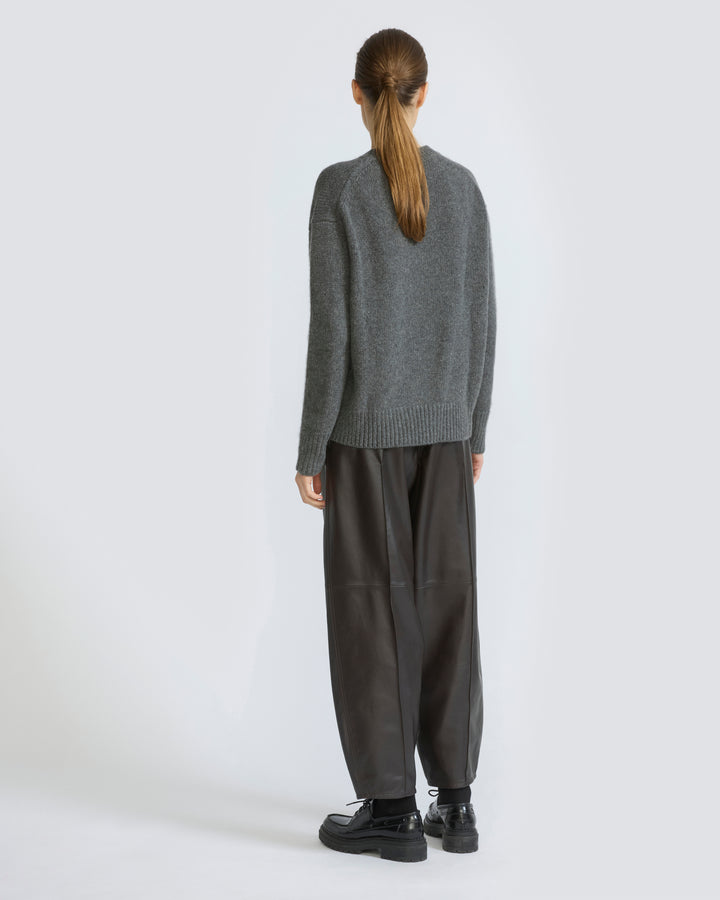Pantalon boule en cuir d'agneau