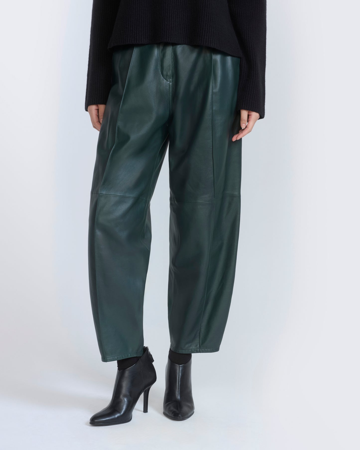 Pantalon boule en cuir d'agneau