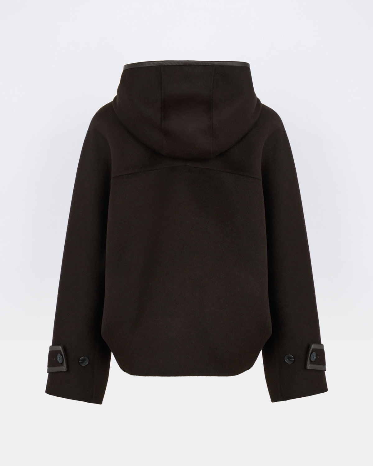 Veste à capuche en lainage double face - Yves Salomon - Nouvelle collection Automne Hiver