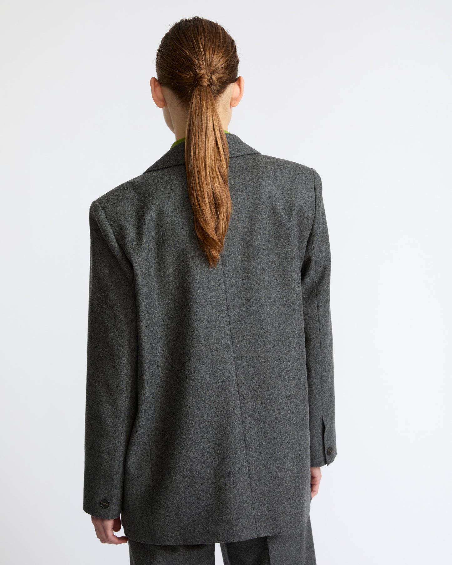 Veste tailleur en lainage cachemire Loro Piana- Yves Salomon - Nouvelle collection Automne Hiver