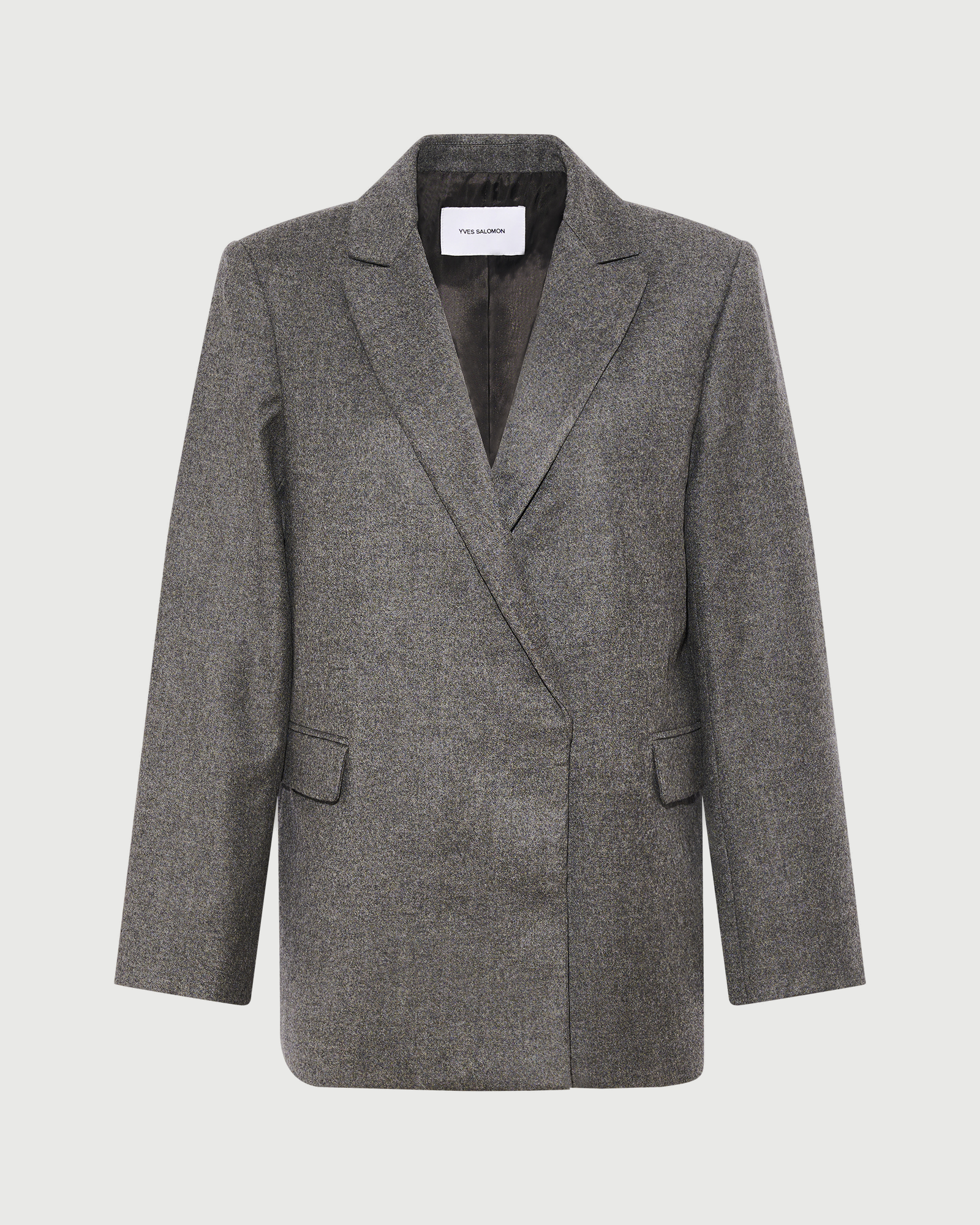Veste tailleur en lainage cachemire Loro Piana- Yves Salomon - Nouvelle collection Automne Hiver