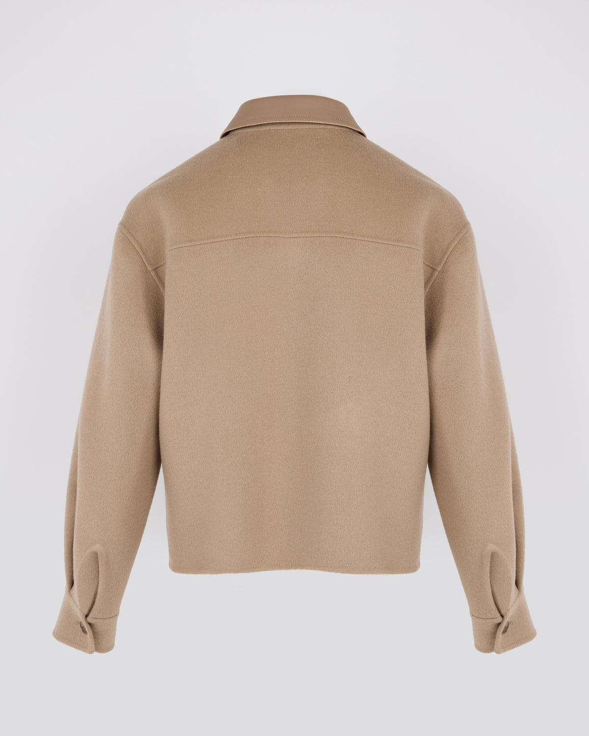 Chemise courte en lainage cachemire double face - Yves Salomon - Nouvelle collection Automne Hiver