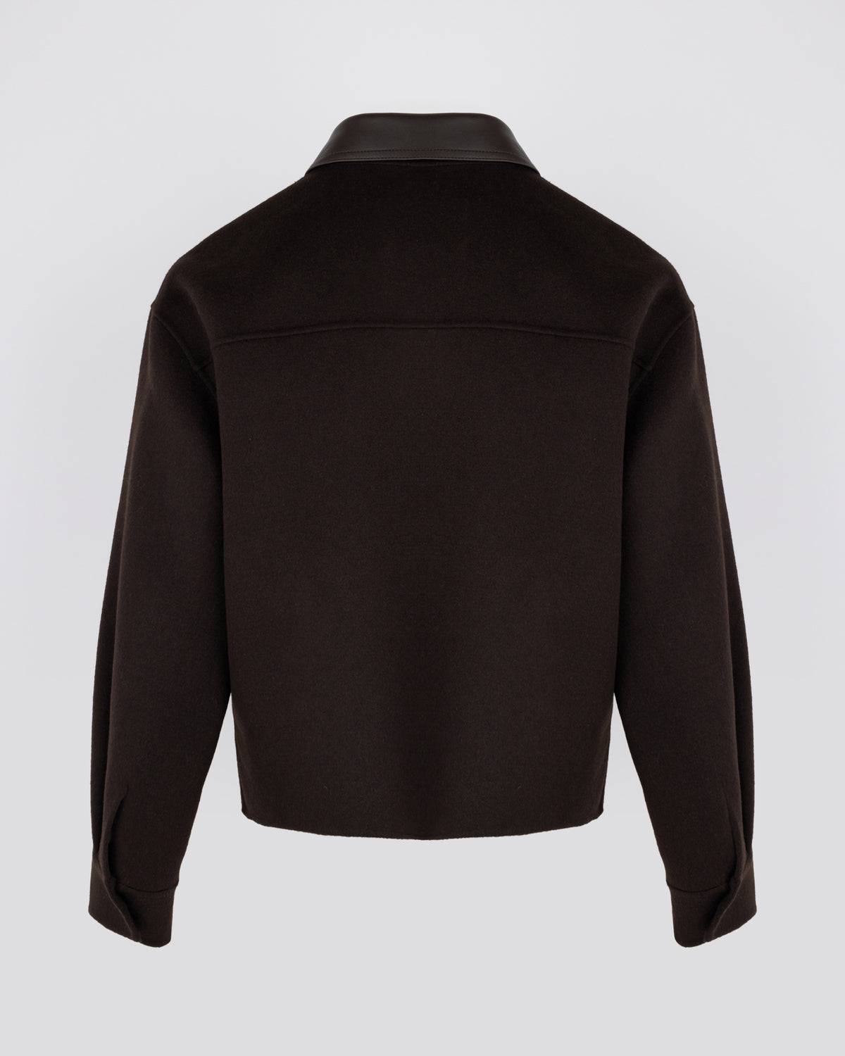 Chemise courte en lainage cachemire double face - Yves Salomon - Nouvelle collection Automne Hiver