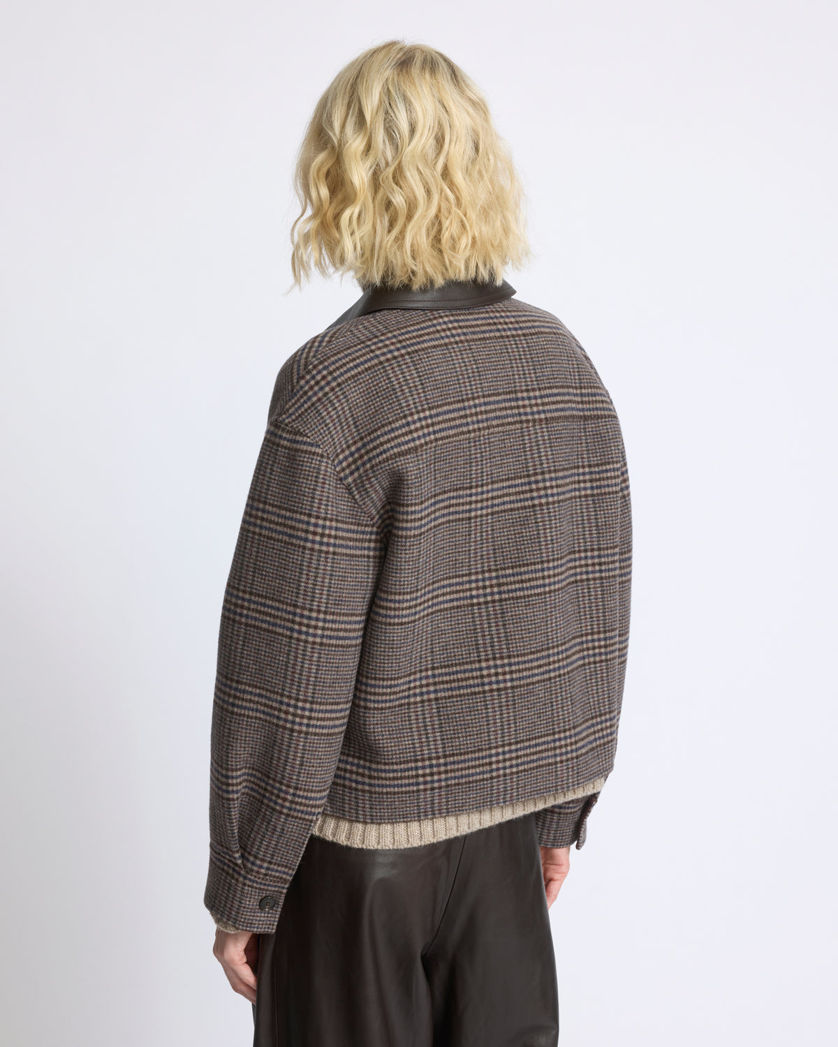 Chemise courte en lainage cachemire double face - Yves Salomon - Nouvelle collection Automne Hiver