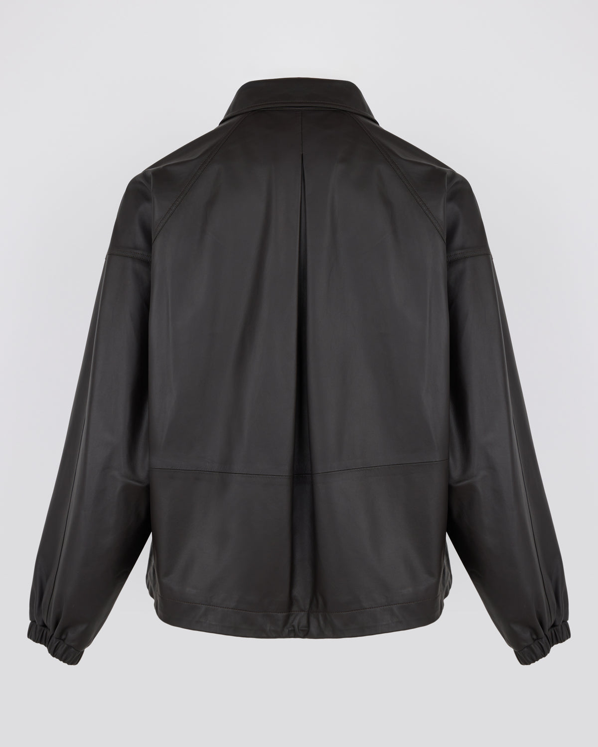 Veste courte en cuir d'agneau fin - Yves Salomon - Nouvelle collection Automne Hiver