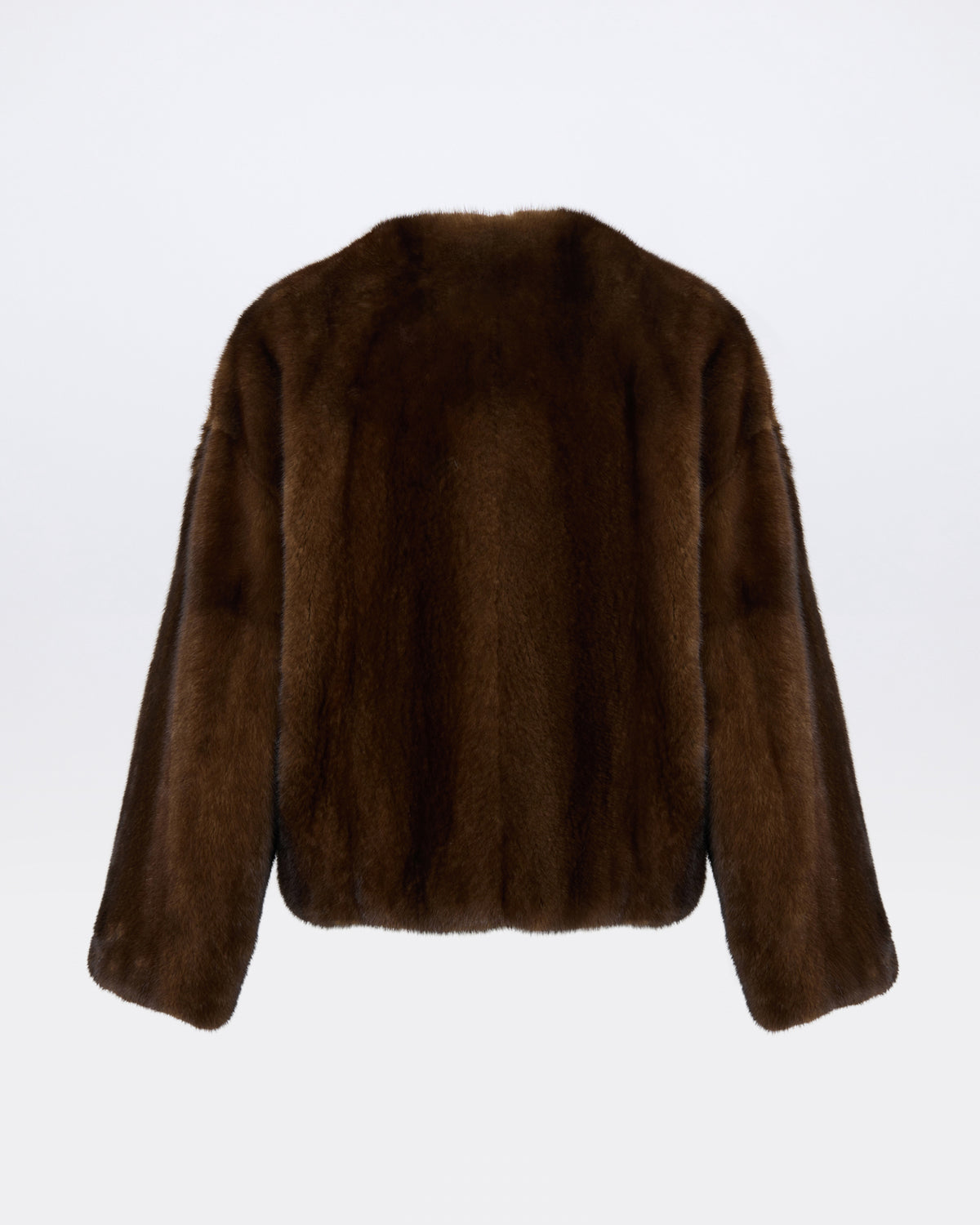 Veste ample en fourrure de vison long poil - Yves Salomon - Nouvelle collection Automne Hiver