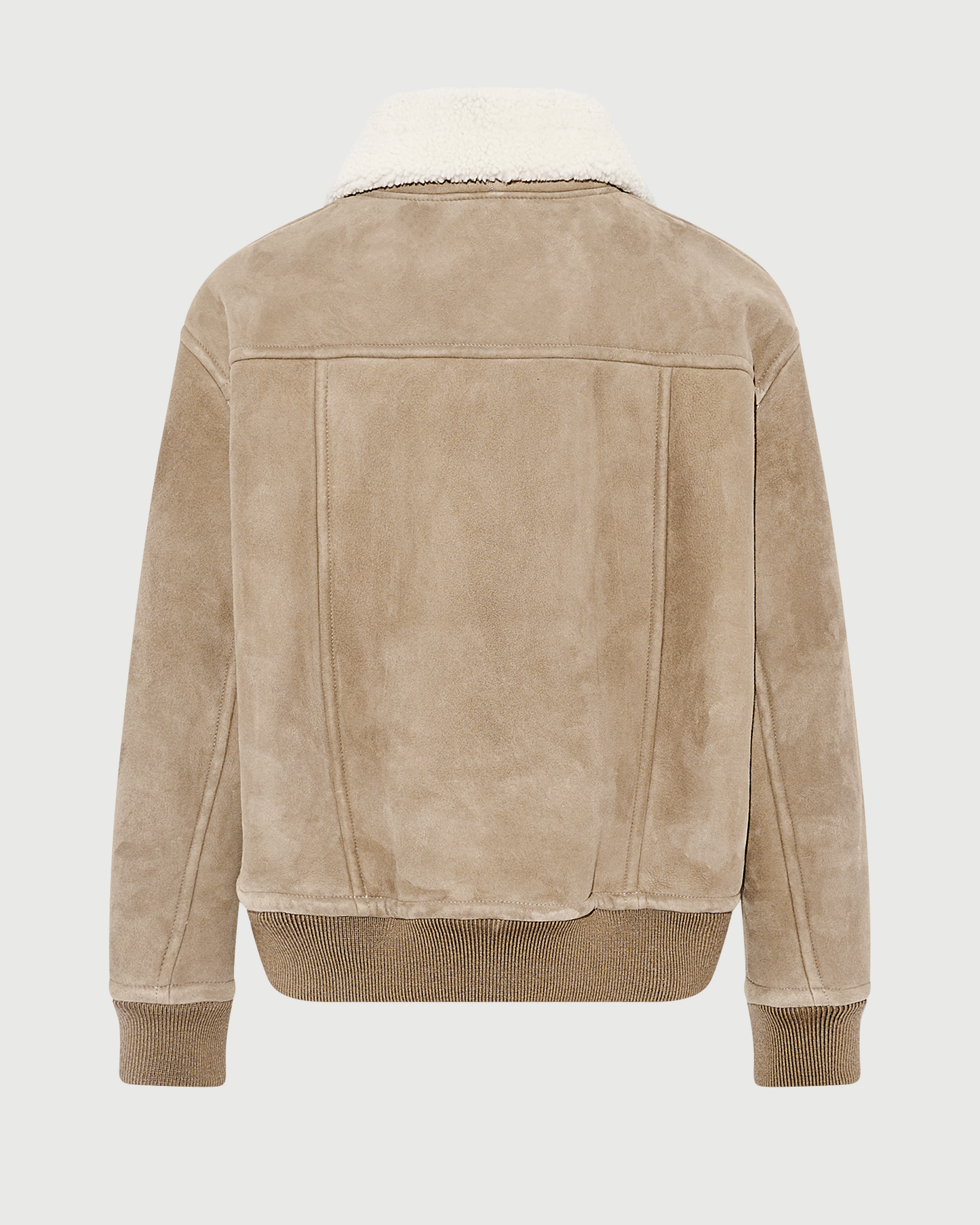 Veste bomber en peau lainée d'agneau- Yves Salomon - Nouvelle collection Automne Hiver