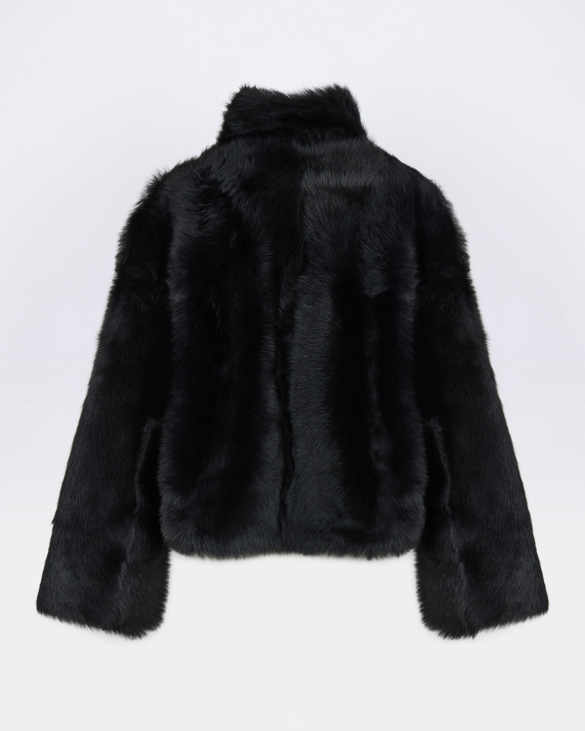 Veste courte réversible en peau lainée d'agneau Toscane - Yves Salomon - Nouvelle collection Automne Hiver