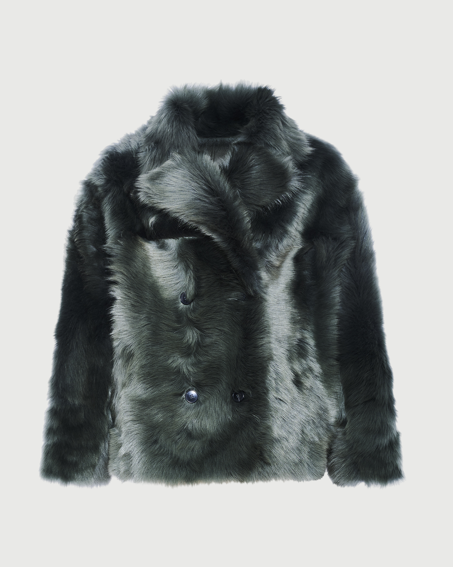 Caban en peau lainée d'agneau Toscane- Yves Salomon - Nouvelle collection Automne Hiver